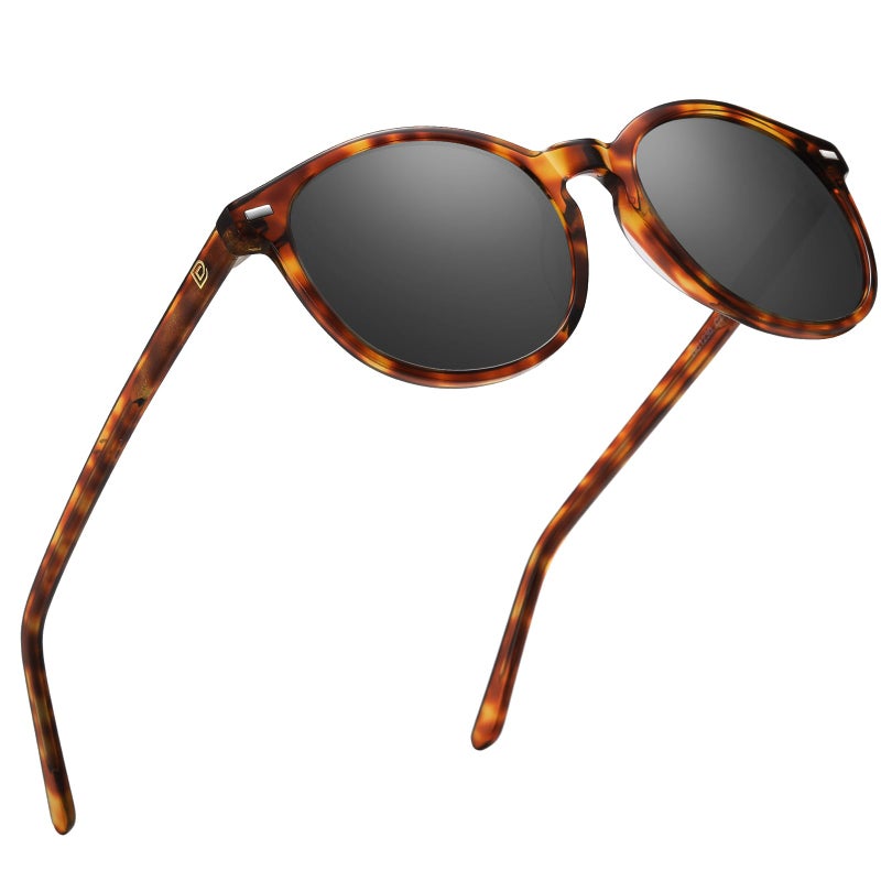 DUCO Polarized Sunglasses for Women Retro Round Women's Sunglasses Classic Vintage UV400 Shades DC1230 - Image 1